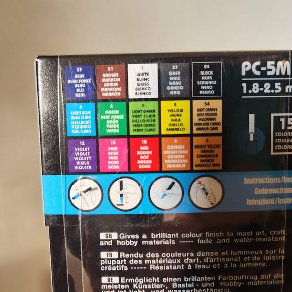 NEW 15 POSCA Paint Markers 5M Medium Tip Acrylic Paint Pens Art Supplies PC-5M 1 - Picture 5 of 10